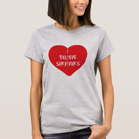 Ik geloof dat Survivors Heart T-Shirt (Voorkant)