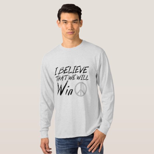 Ik geloof dat we zullen winnen | Mada | MLKday T-shirt (Voorkant volledig)