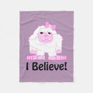 Ik geloof de Leuke Yeti van het Meisje van de Fleece Deken
