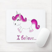 Ik geloof eenhoorn - roze muismat (Met muis)