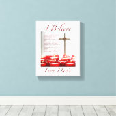 IK GELOOF GEDICHT CANVAS PRINT (Insitu (Houten vloer))