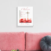 IK GELOOF GEDICHT CANVAS PRINT (Insitu (Woonkamer))
