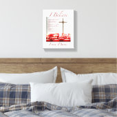IK GELOOF GEDICHT CANVAS PRINT (Insitu (Slaapkamer))