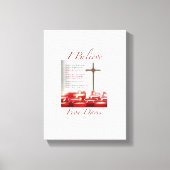 IK GELOOF GEDICHT CANVAS PRINT (Voorkant)