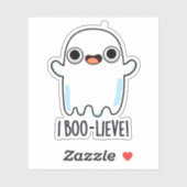 Ik geloof grappig positief Ghost Pun Sticker (Vel)