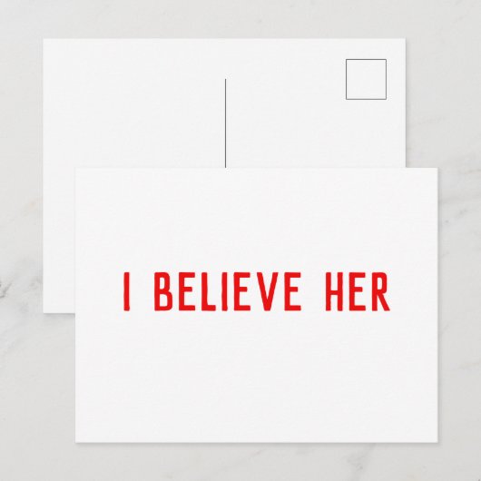 Ik geloof haar briefkaart (Voorkant / Achterkant)