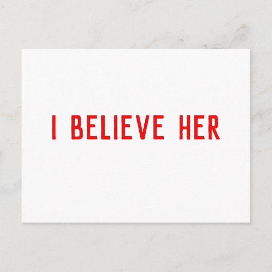 Ik geloof haar briefkaart (Voorkant)