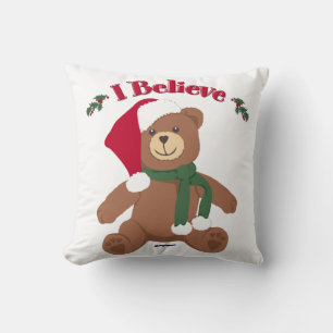 Ik geloof het! KerstTeddy Bear Kussen