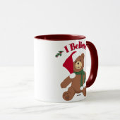 Ik geloof het! KerstTeddy Bear Mok (Voorkant rechts)
