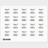 ik geloof in aardappelpuree ronde sticker (Vel)