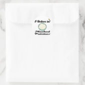 ik geloof in aardappelpuree ronde sticker (Tas)
