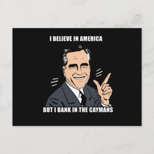 Ik geloof in Amerika, maar ik ben een bank in de k Briefkaart
