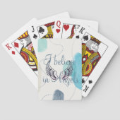 Ik geloof in Angels Abstract Terug Pokerkaarten (Achterkant)