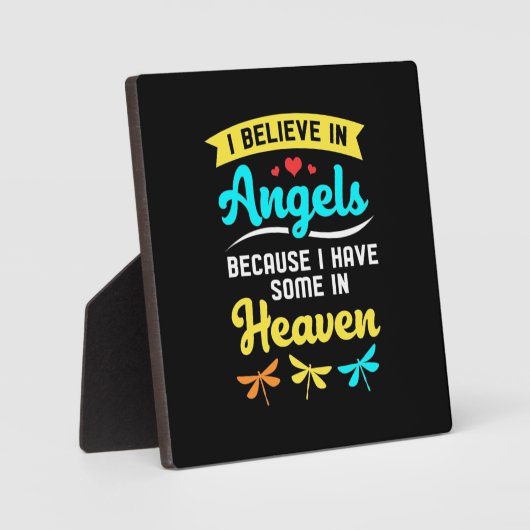 Ik geloof in Angels en libellen Fotoplaat (Voorkant)