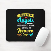 Ik geloof in Angels en libellen Muismat (Met muis)