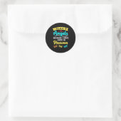 Ik geloof in Angels en libellen Ronde Sticker (Tas)