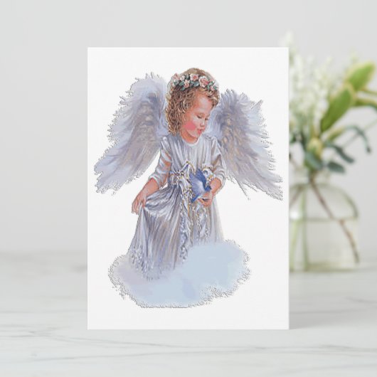 Ik geloof in Angels Feestdagenkaart (Staand voorkant)