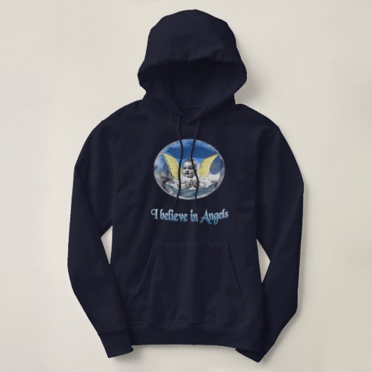 Ik geloof in Angels Hoodie (Design voorkant)