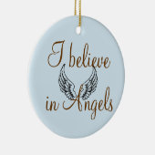 Ik geloof in Angels Memorial Keramisch Ornament (Rechts)