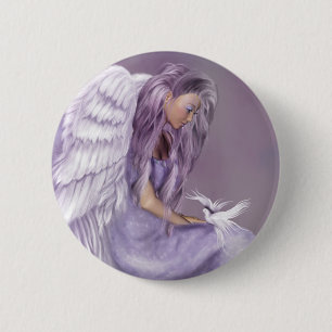 Ik geloof in Angels Ronde Button 5,7 Cm