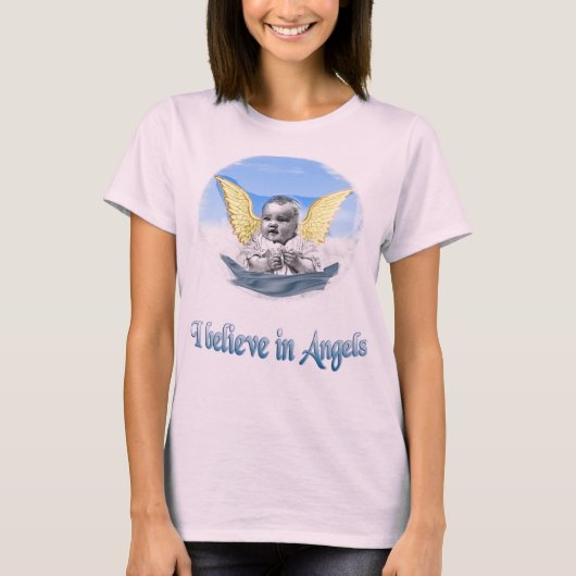 Ik geloof in Angels T-shirt (Voorkant)