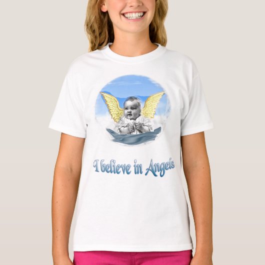 Ik geloof in Angels T-shirt (Voorkant)