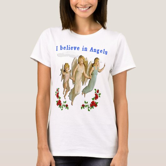 Ik geloof in Angels T-shirt (Voorkant)
