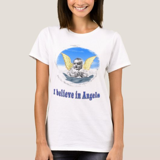 Ik geloof in Angels T-shirt (Voorkant)