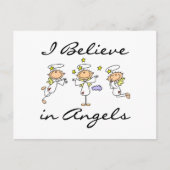 Ik geloof in Angels T-shirts en cadeautjes Briefkaart (Voorkant)