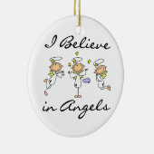 Ik geloof in Angels T-shirts en cadeautjes Keramisch Ornament (Rechts)