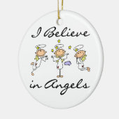 Ik geloof in Angels T-shirts en cadeautjes Keramisch Ornament (Links)
