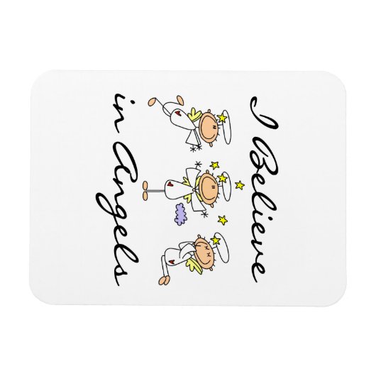 Ik geloof in Angels T-shirts en cadeautjes Magneet (Horizontaal)