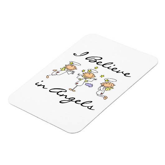 Ik geloof in Angels T-shirts en cadeautjes Magneet (Linkerzijde)