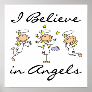Ik geloof in Angels T-shirts en cadeautjes Poster