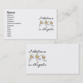 Ik geloof in Angels T-shirts en cadeautjes Visitekaartje (Voorkant / Achterkant)