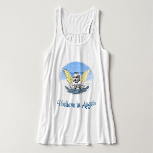 Ik geloof in Angels Tanktop (Design voorkant)