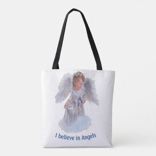 Ik geloof in Angels Tote Bag (Achterkant)