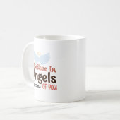 Ik geloof in Angels vanwege jou Koffiemok (Voorkant links)