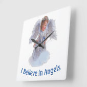 Ik geloof in Angels Vierkante Klok (Hoek)