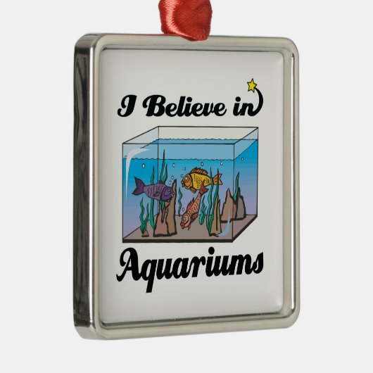 ik geloof in aquariums metalen ornament (Rechts)