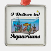 ik geloof in aquariums metalen ornament (Voorkant)