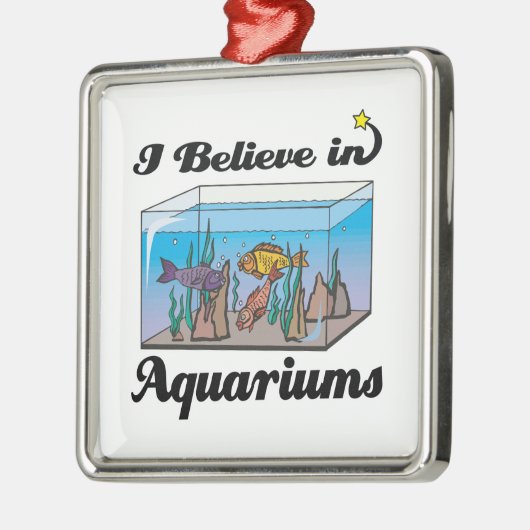 ik geloof in aquariums metalen ornament (Links)