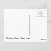 Ik geloof in Art Manifesto Promotion Briefkaart (Achterkant)