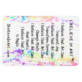 Ik geloof in Art Manifesto Promotion Magneet (Horizontaal)