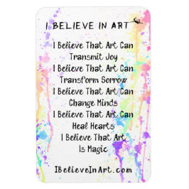 Ik geloof in Art Manifesto Promotion Magneet