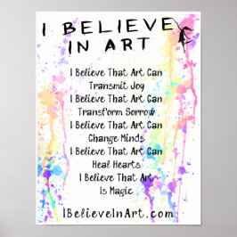 Ik geloof in Art Manifesto Promotion Poster