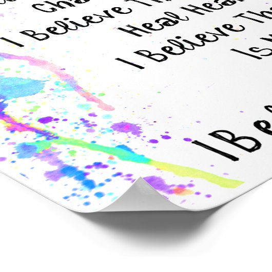 Ik geloof in Art Manifesto Promotion Poster (Hoek)