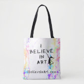 Ik geloof in Art Waterverf Run Promotion Tote Bag (Voorkant)