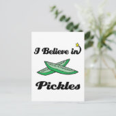 ik geloof in augurken briefkaart (Staand voorkant)