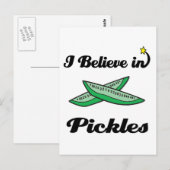 ik geloof in augurken briefkaart (Voorkant / Achterkant)